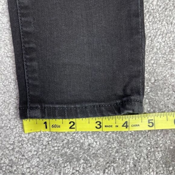 Ag Adriano Goldschmied Jeans Women's 28 Black Super Skinny Ankle Low Rise Ripped - Picture 13 of 13